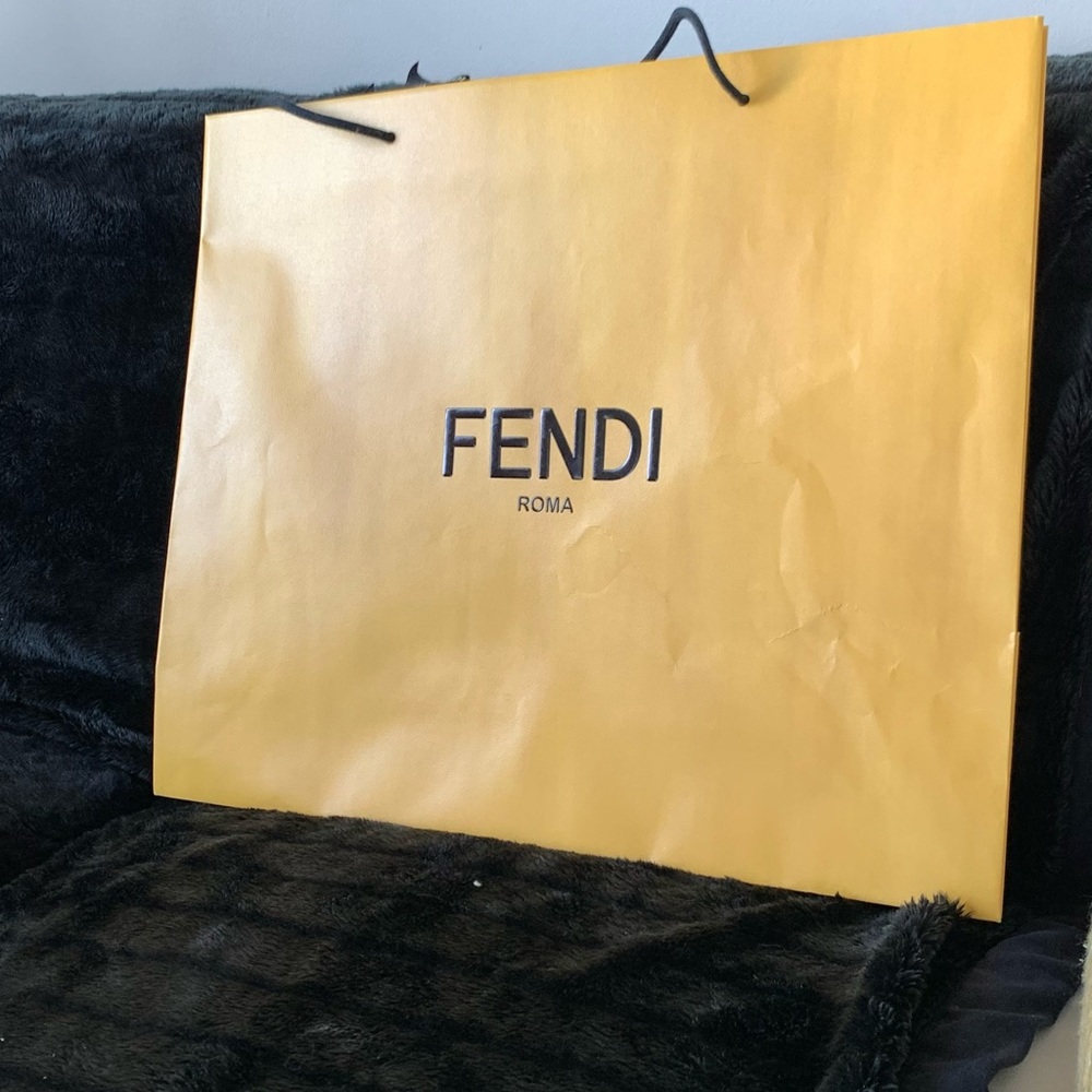 Fendi Yellow Shopping Bag